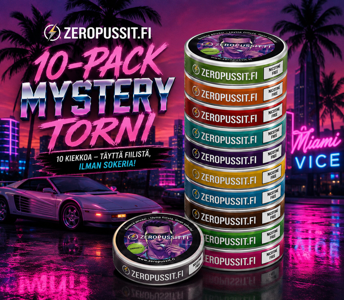 ZEROPUSSIT.FI 10-Pack Mystery Torni – Täyttä Fiilistä Yllätysmauilla